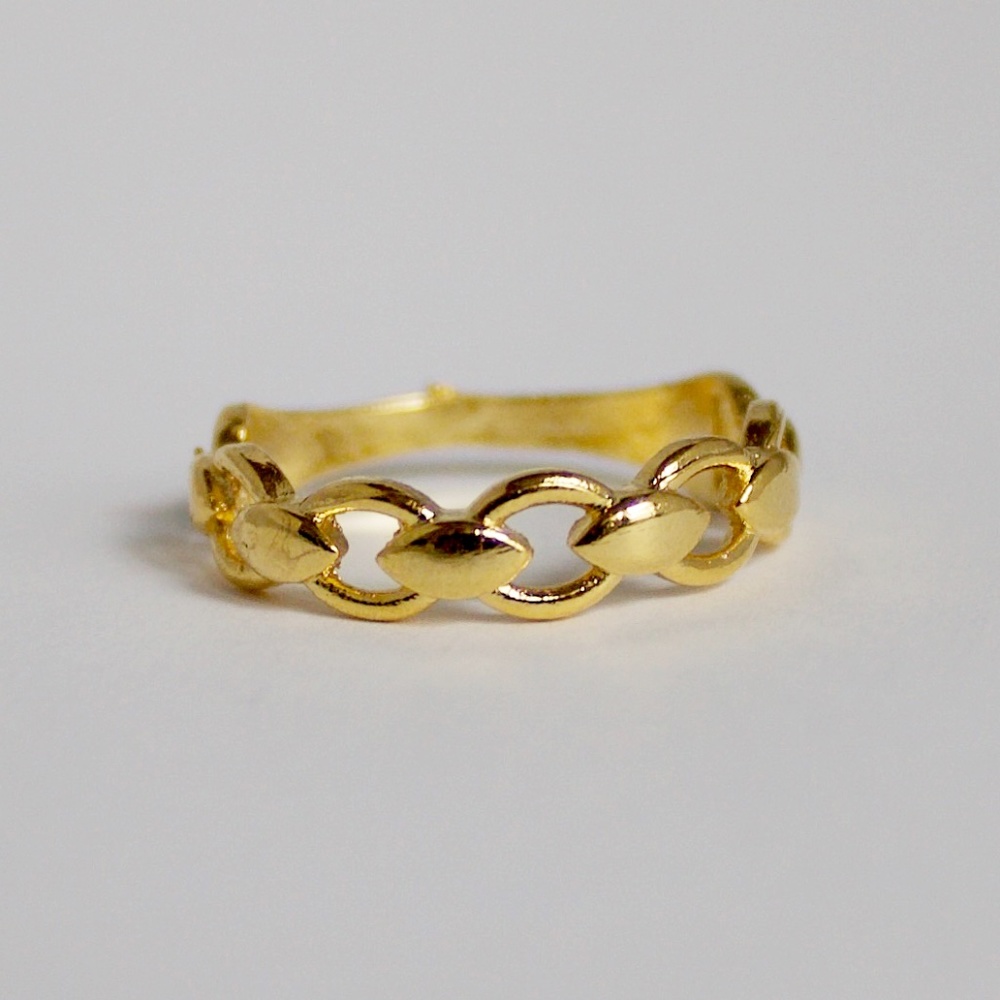 Link Ring 24 K Plated